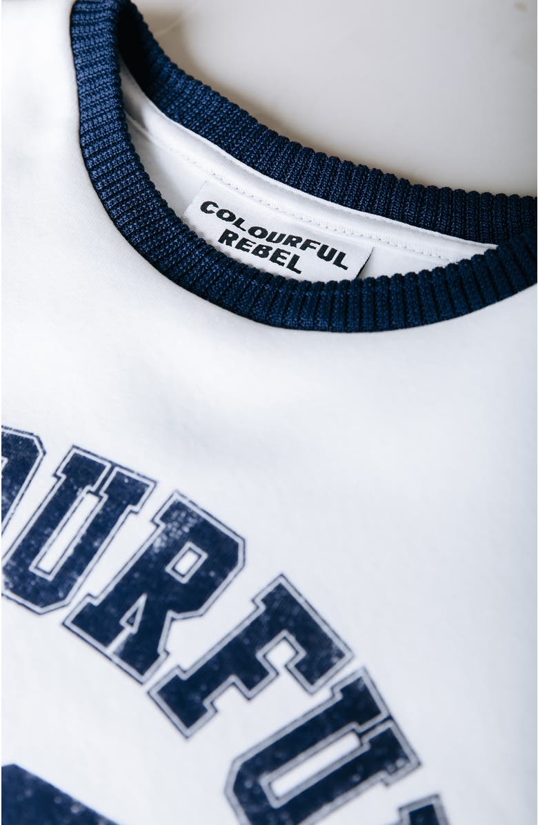 Colourful Rebel CR 33 Dropped Shoulder Sweat, Alternate, color, White