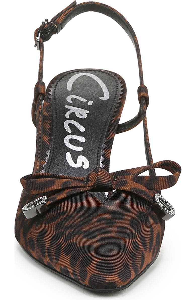 Circus NY by Sam Edelman Monica Pointed Toe Slingback Pump, Alternate, color, Black Natural Multi