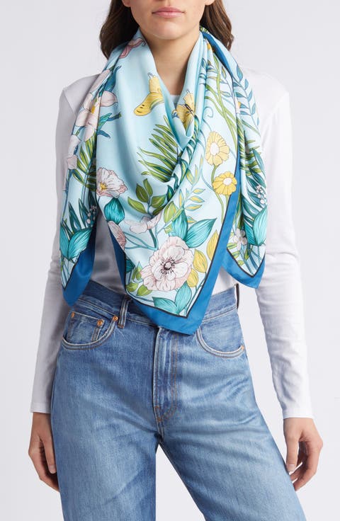 Butterfly Floral Scarf