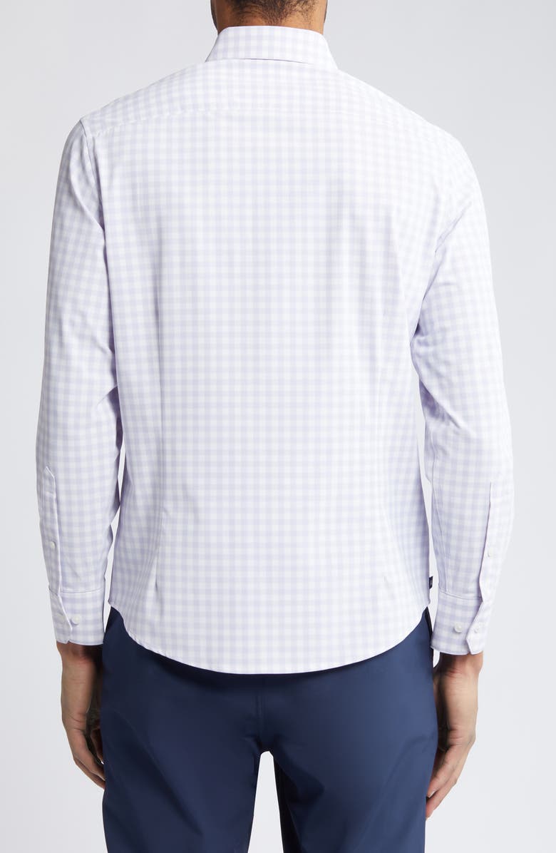 Mizzen+Main Leeward No-Tuck Check Knit Button-Up Shirt, Alternate, color,