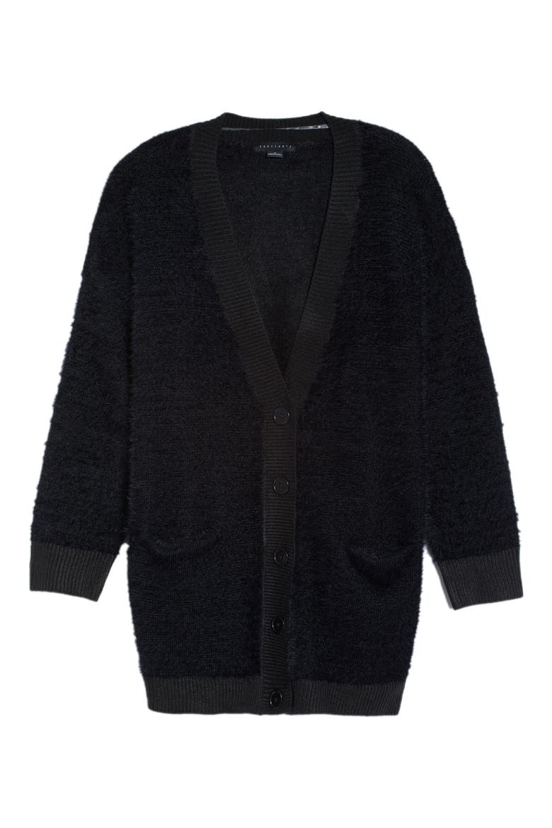 Supersoft Social Cardigan, Alternate, color, BLACK