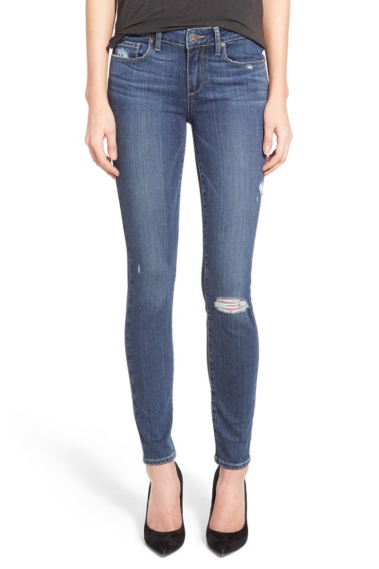Denim 'Transcend - Verdugo' Ultra Skinny Jeans, Main, color, SILAS DESTRUCTED