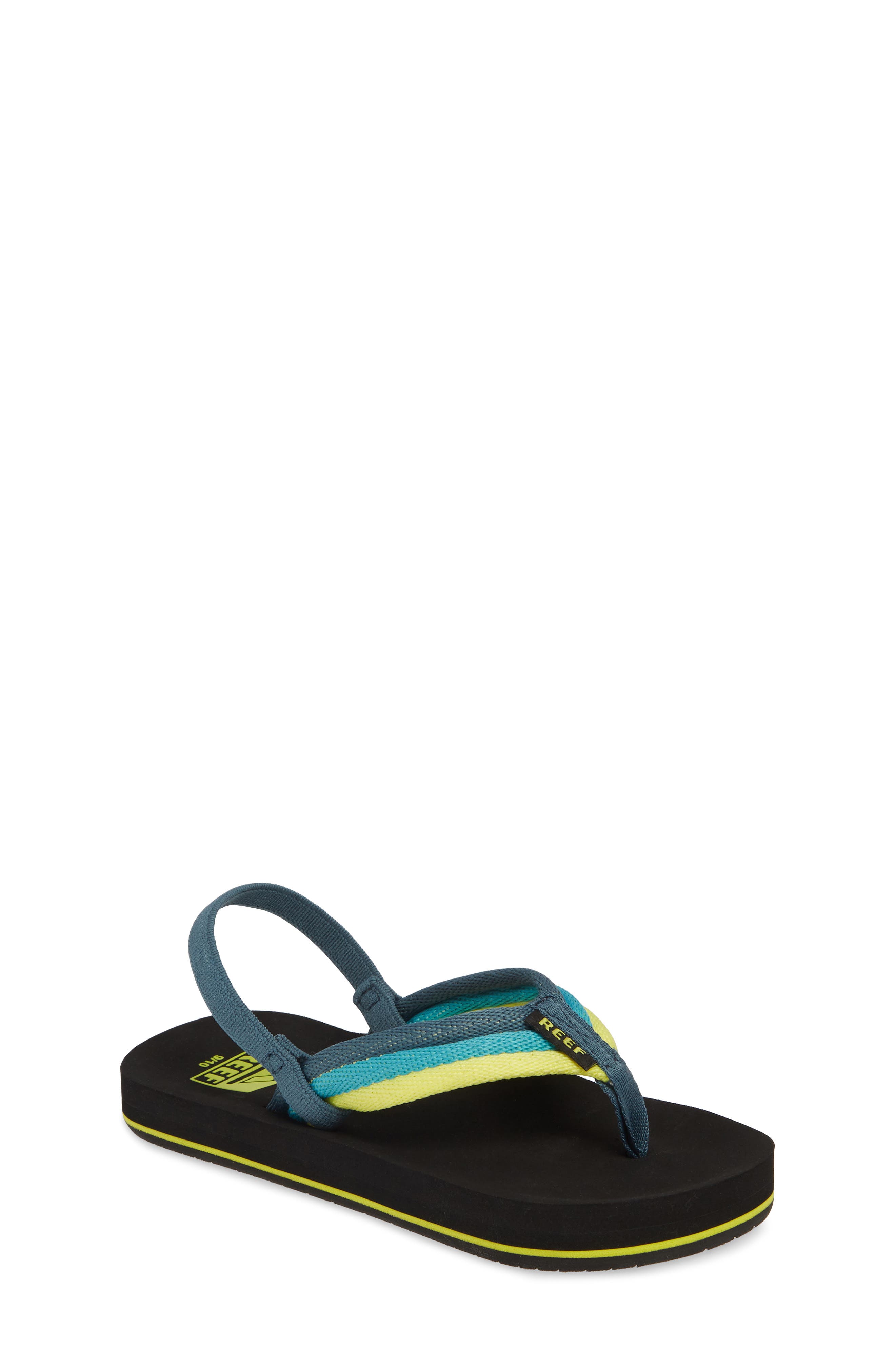 Little Ahi Beach Thong Sandal, Main, color, BLUE/ GREEN