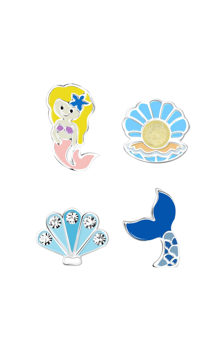 Little Miss Zoe Kids Ocean Earrings Gift Set, Alternate, color, Blue