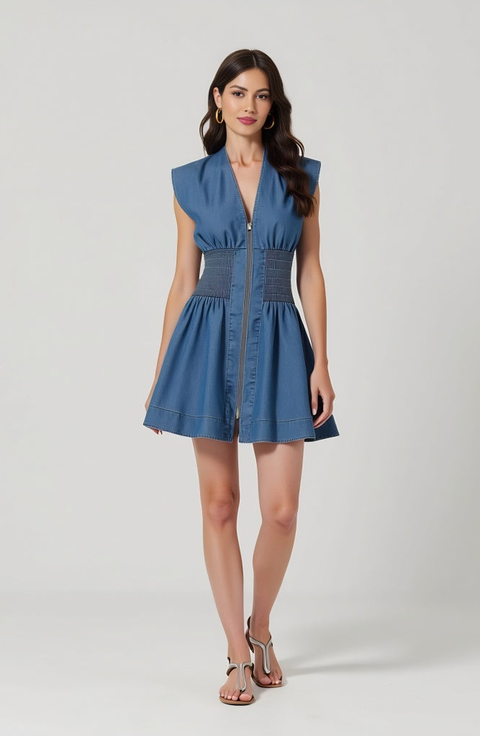 Women's Cap Sleeve Denim Dresses | Nordstrom