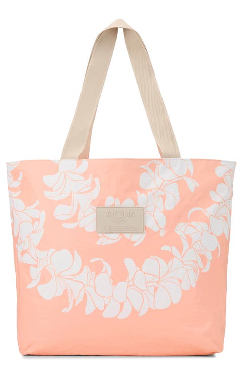 Day Tripper Plumeria Lei Water Resistant Tote
