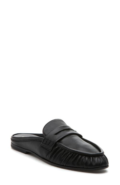 275 Central Vivien Penny Loafer Mule In Black