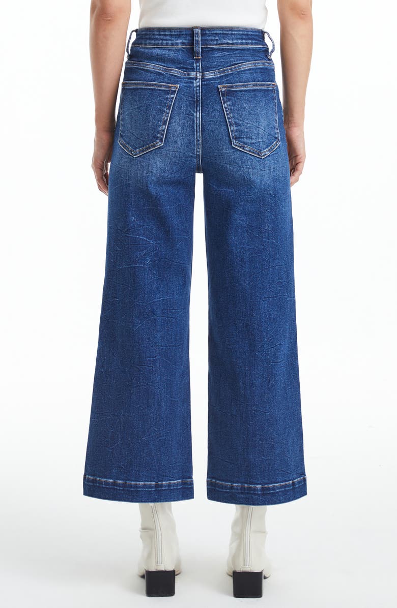 Bayeas Ripped Mid Rise Crop Wide Leg Jeans, Alternate, color, 