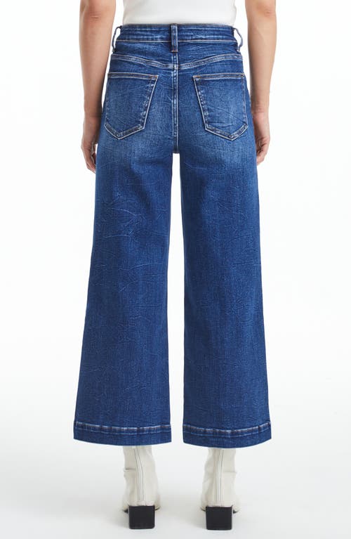 Shop Bayeas Ripped Mid Rise Crop Wide Leg Jeans