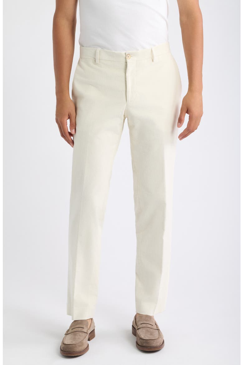 Straight Leg Corduroy Pants, Main, color, SNOW