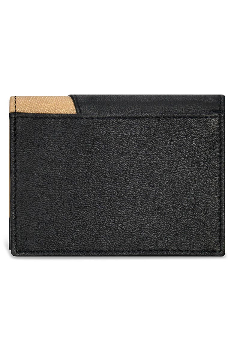 Iconic Cardholder, Alternate, color, BLACK/ IVORY