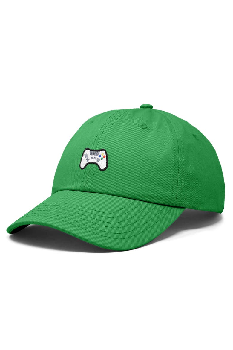 Game Controller Embroidered Hat, Alternate, color, Kelly Green