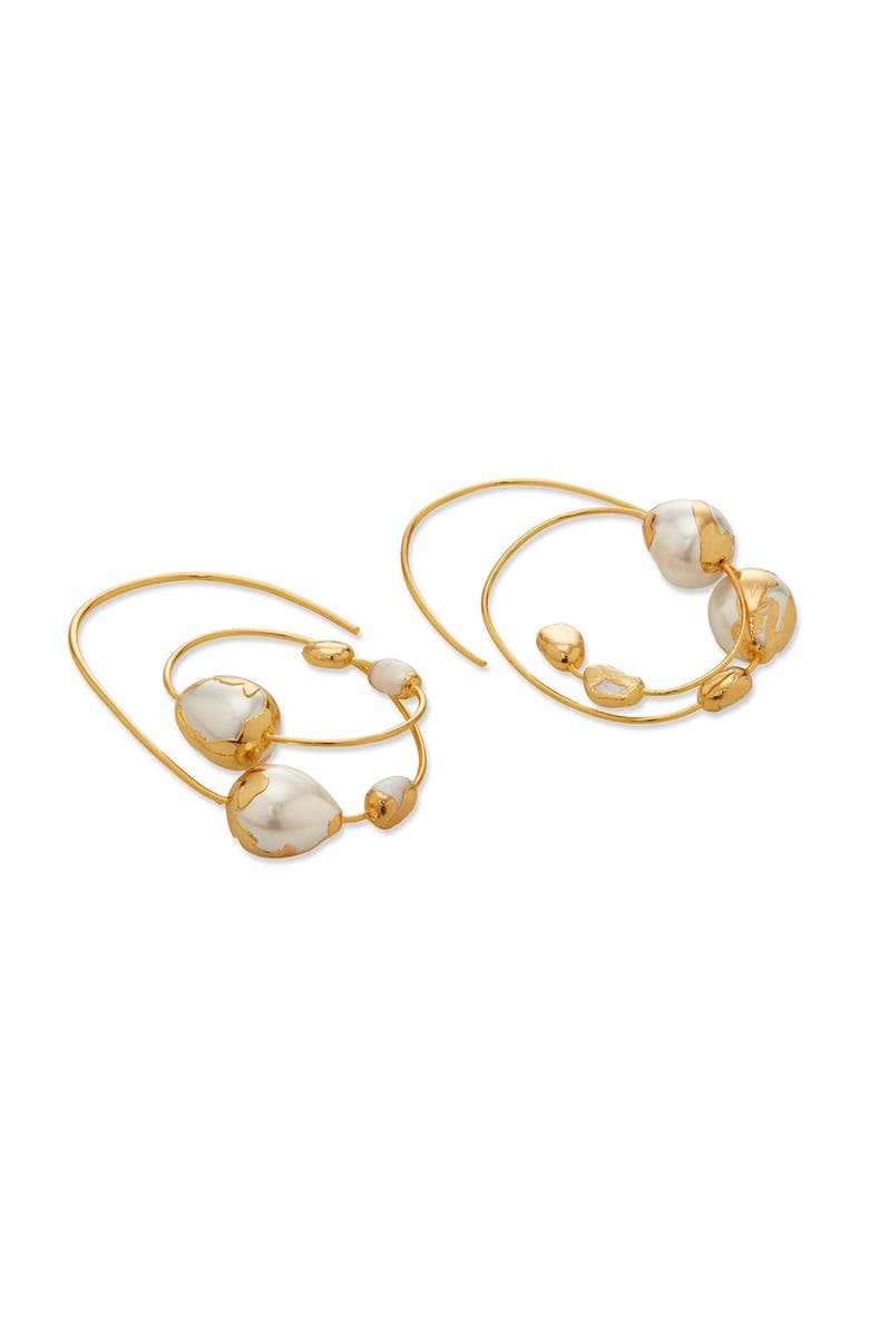 Dhwani Bhansal ZURI HOOPS, Alternate, color, Gold Plated