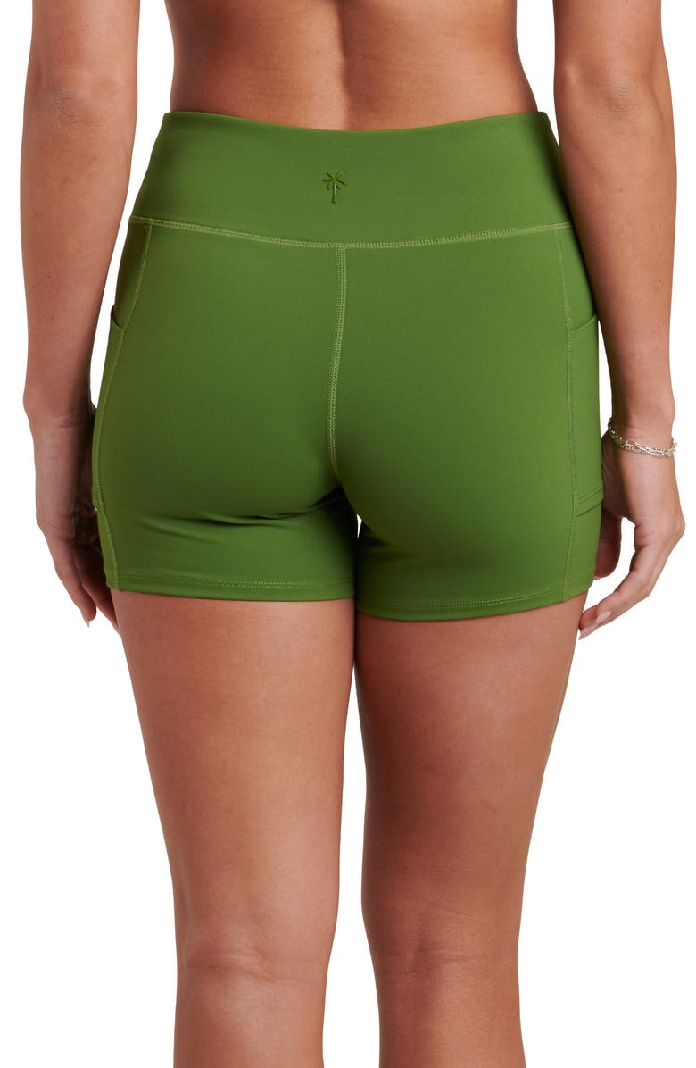 La Blanca Biker Shorts, Alternate, color, Turf