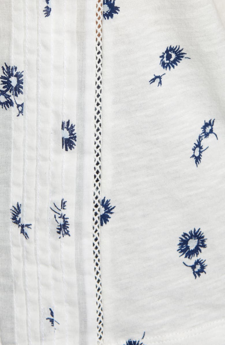 Lucky Brand Floral Short Sleeve Top, Alternate, color,