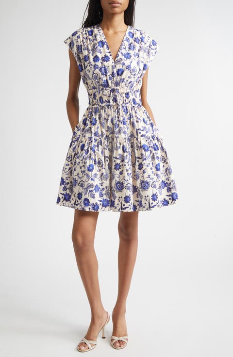 Tora Floral Poplin Fit & Flare Dress