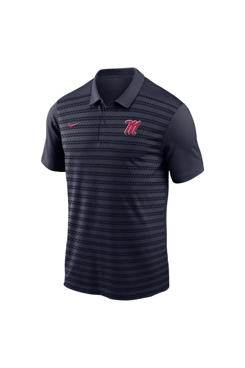Men's Nike Navy Ole Miss Rebels 2024 Sideline Victory Coaches Performance Polo, Alternate, color, Navy