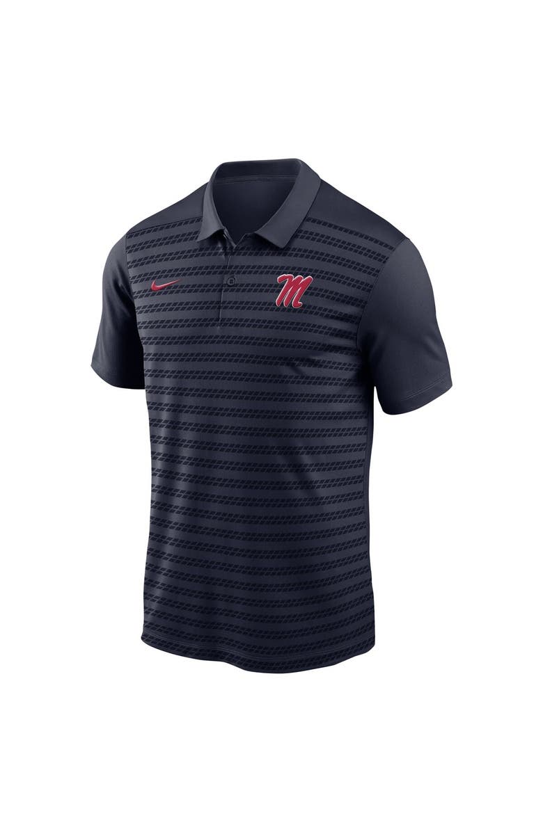Nike Men's Nike Navy Ole Miss Rebels 2024 Sideline Victory Coaches Performance Polo, Alternate, color, Navy