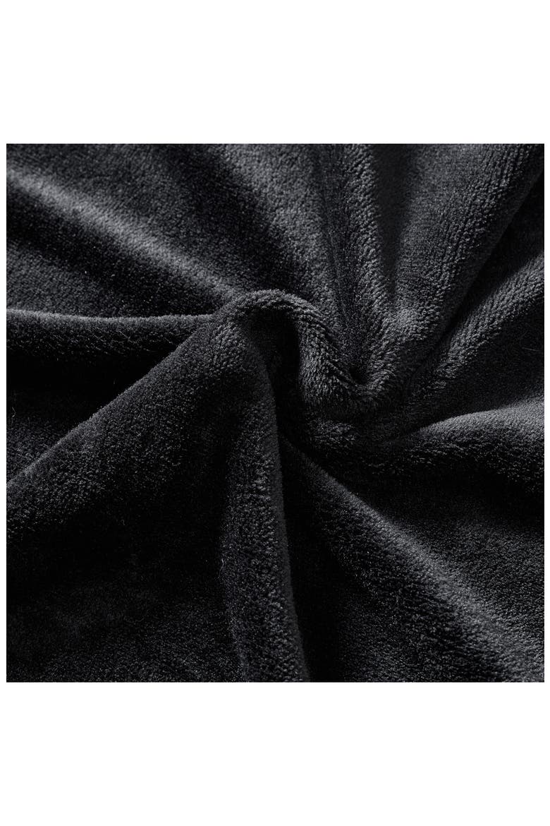 Solid Fleece Throw Blanket, Alternate, color, BLACK