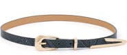 Ettika Liquid Metal Western Buckle Belt