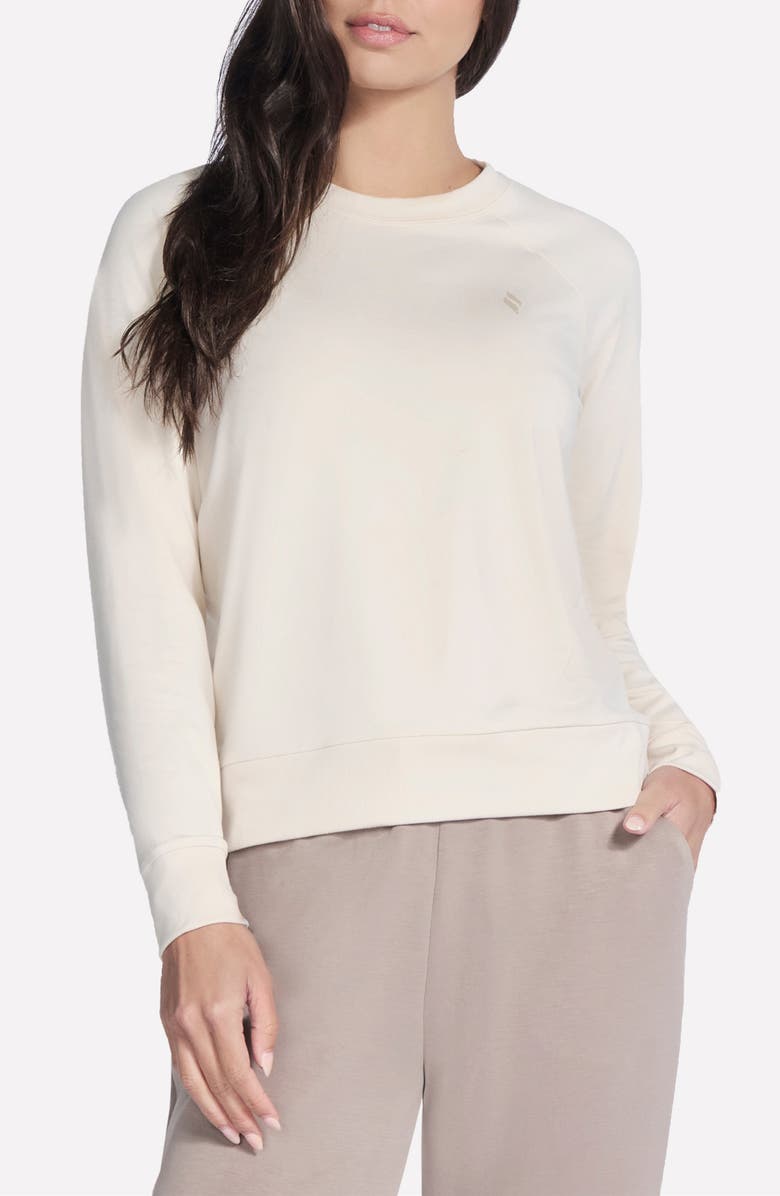 SKECHERS Skech-Dream Crewneck Sweatshirt, Main, color, Egret/ Ecru