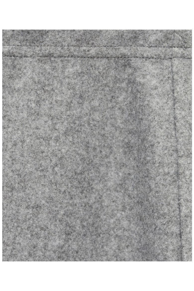 French Terry Midi Skirt, Alternate, color, GREY