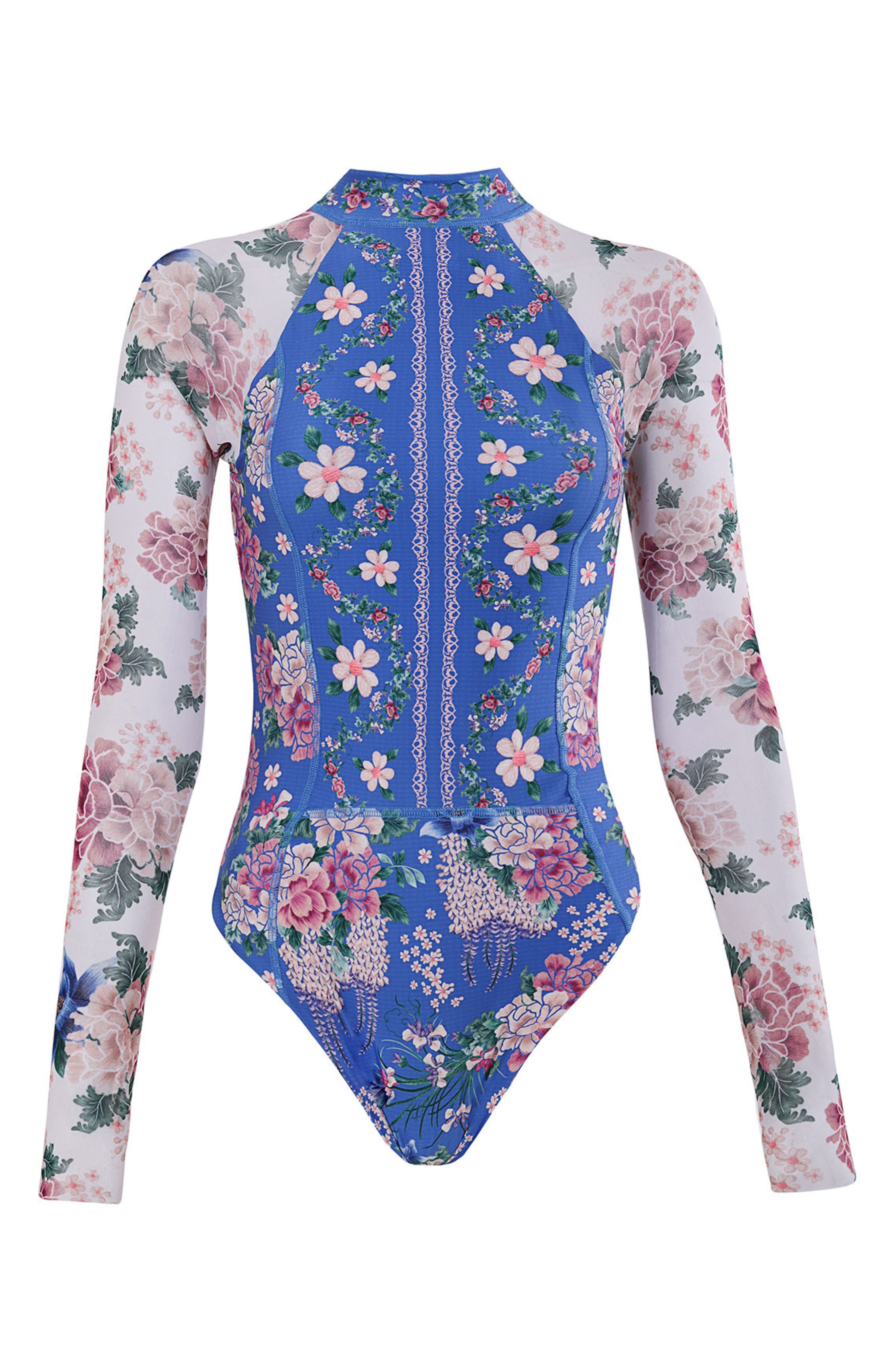 Monti Ivy Long Sleeve Zip One-Piece Swimsuit (Women) | Nordstrom