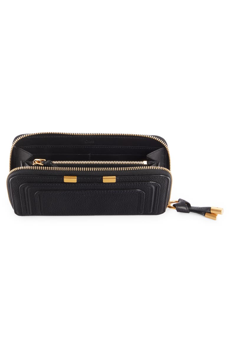 Chloé Marcie Leather Zip Wallet, Alternate, color,