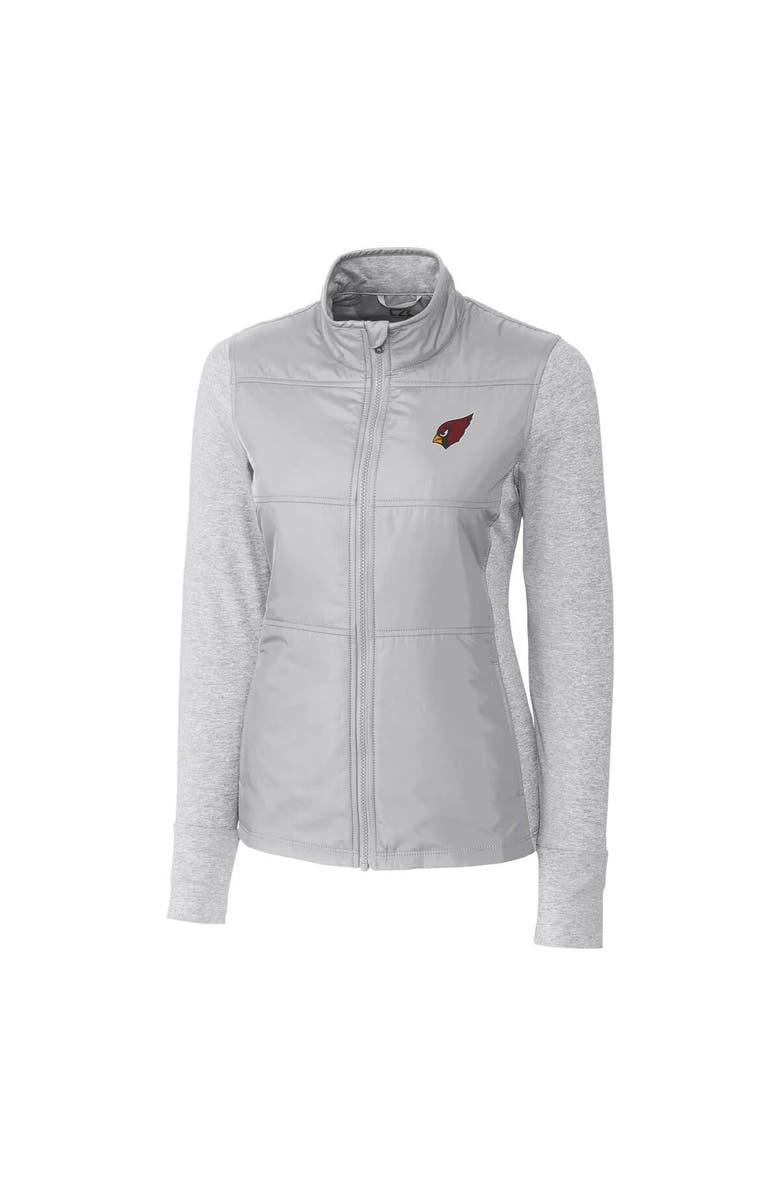 Cutter & Buck Women's Cutter & Buck Gray Arizona Cardinals Stealth Full-Zip Jacket, Main, color, 
