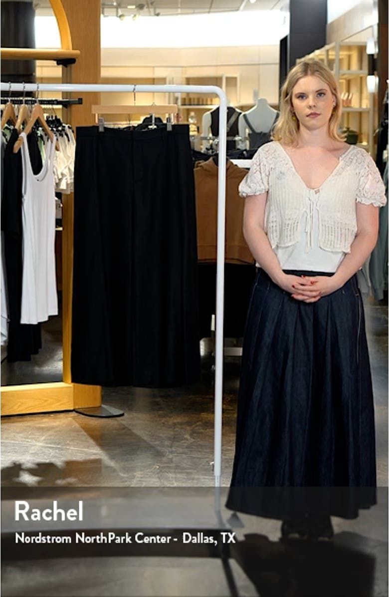 Mid Rise Flannel Culottes, sales video thumbnail