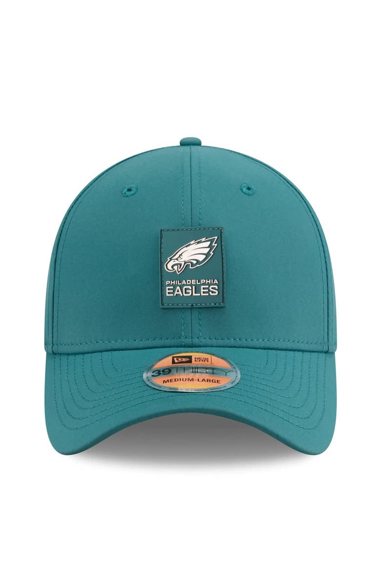 New Era Men's New Era Midnight Green Philadelphia Eagles 2025 Sideline 39THIRTY Flex Hat, Alternate, color, Green