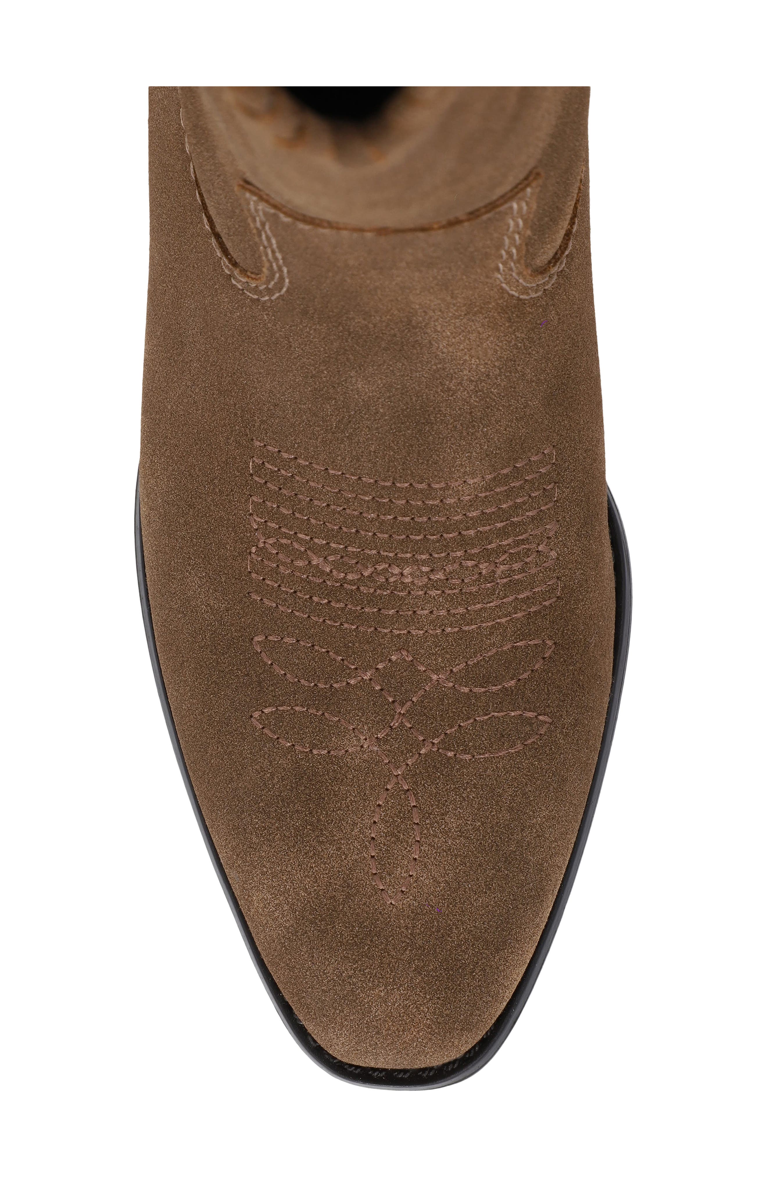 Eliseo Faux Suede Western Boot, Alternate, color, LIGHT BROWN