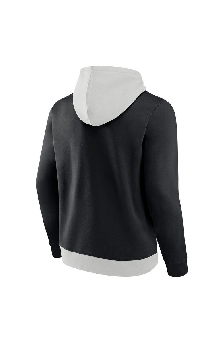 FANATICS Men's Fanatics Branded Silver/Black Carolina Panthers Big & Tall Team Fleece Pullover Hoodie, Alternate, color, 