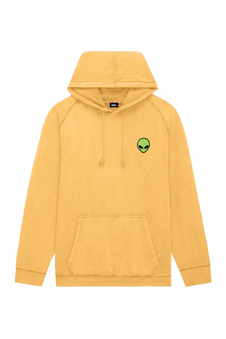 Alien Midweight Mineral Washed Hoodie, Main, color, Mustard