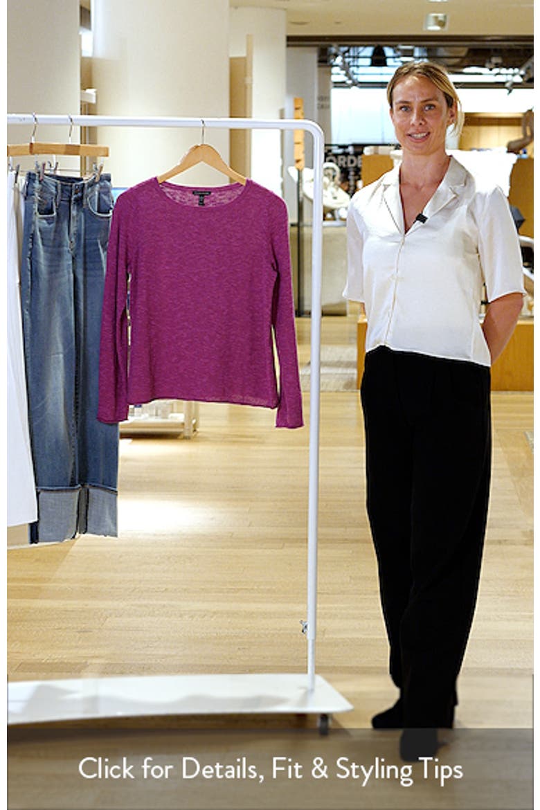 Boat Neck Organic Linen & Cotton Sweater video