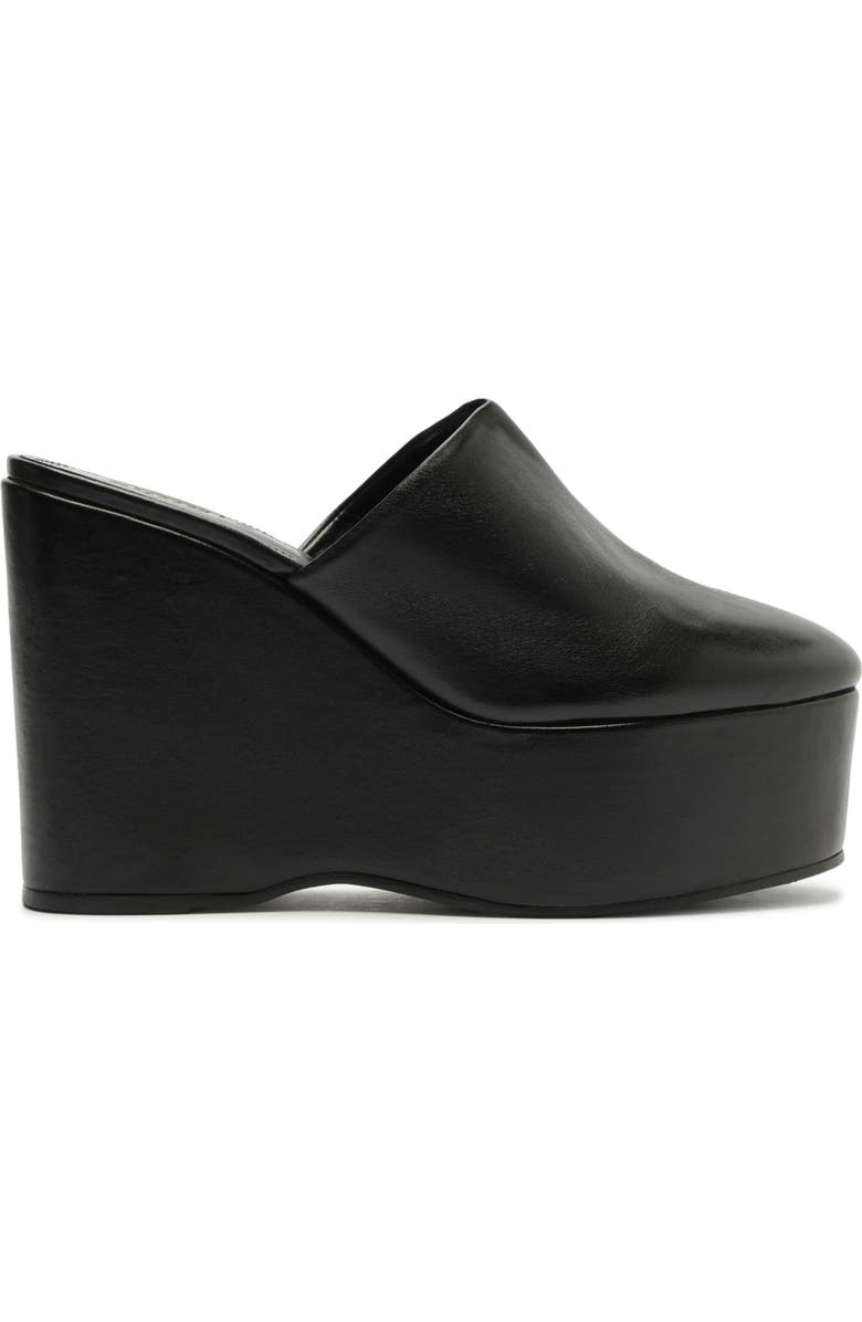 Schutz Sierra Platform Wedge Mule, Alternate, color, Black