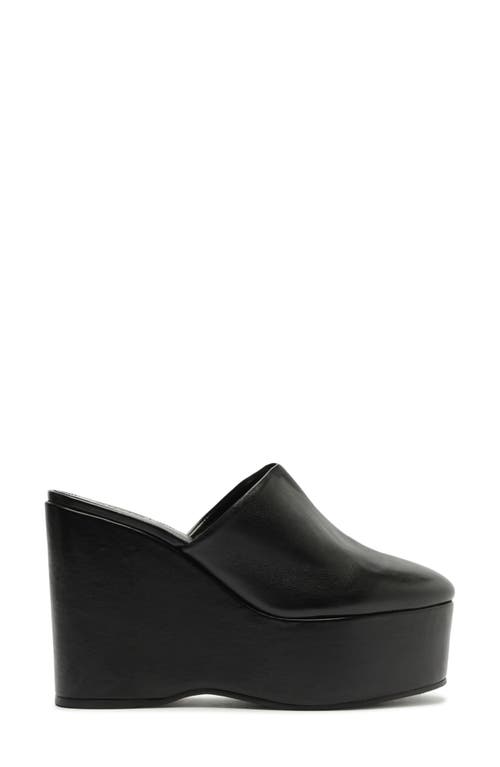 Schutz Sierra Platform Wedge Mule In Black