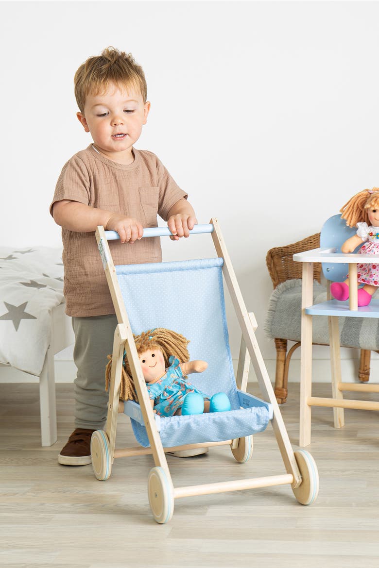 Doll's High Chair, Alternate, color, Blue