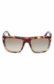 TOM FORD Alberto 55mm Gradient Square Sunglasses