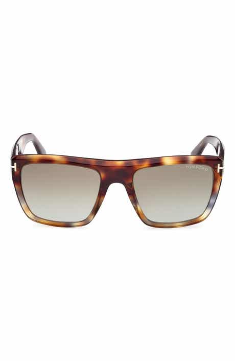 TOM FORD Alberto 55mm Gradient Square Sunglasses
