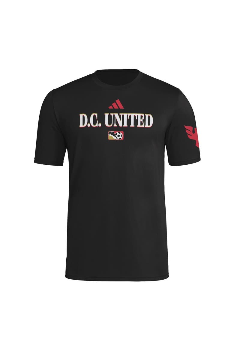 Men's adidas Black D.C. United 2025 Archive Collection Jersey Hook T-Shirt, Alternate, color, Black