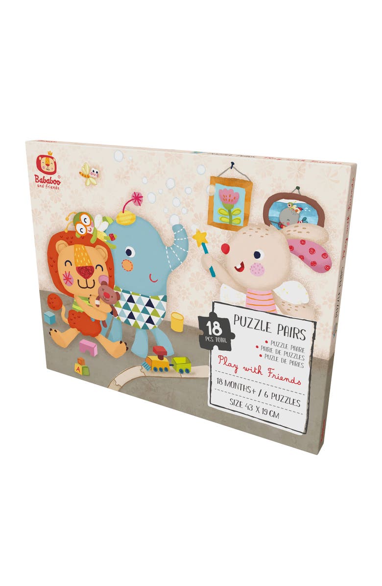 Bababoo and friends<sup>®</sup> Play with Friends Puzzle Pairs, Alternate, color, Multi / Beige