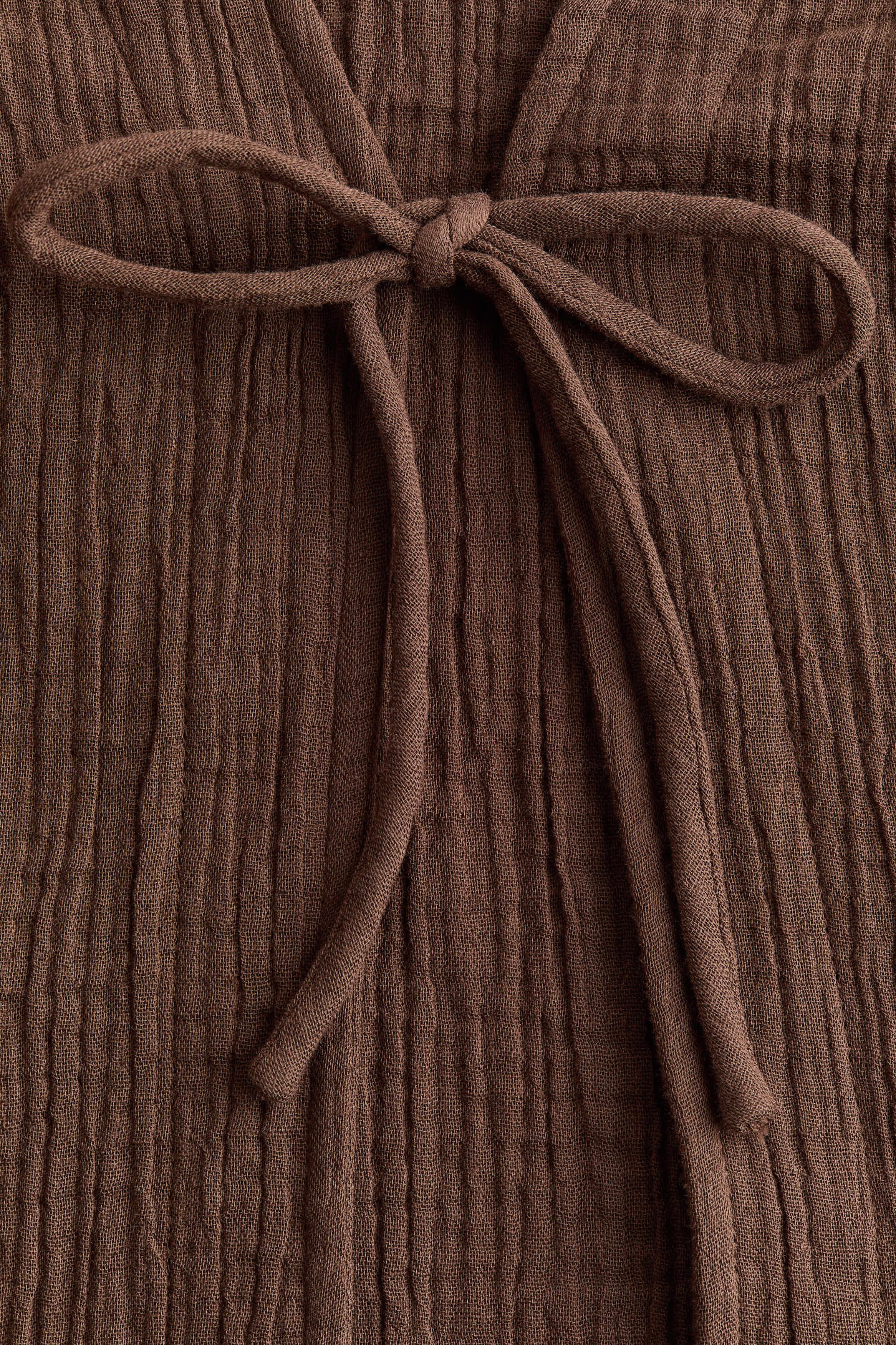 Tie-front muslin jacket - image 2
