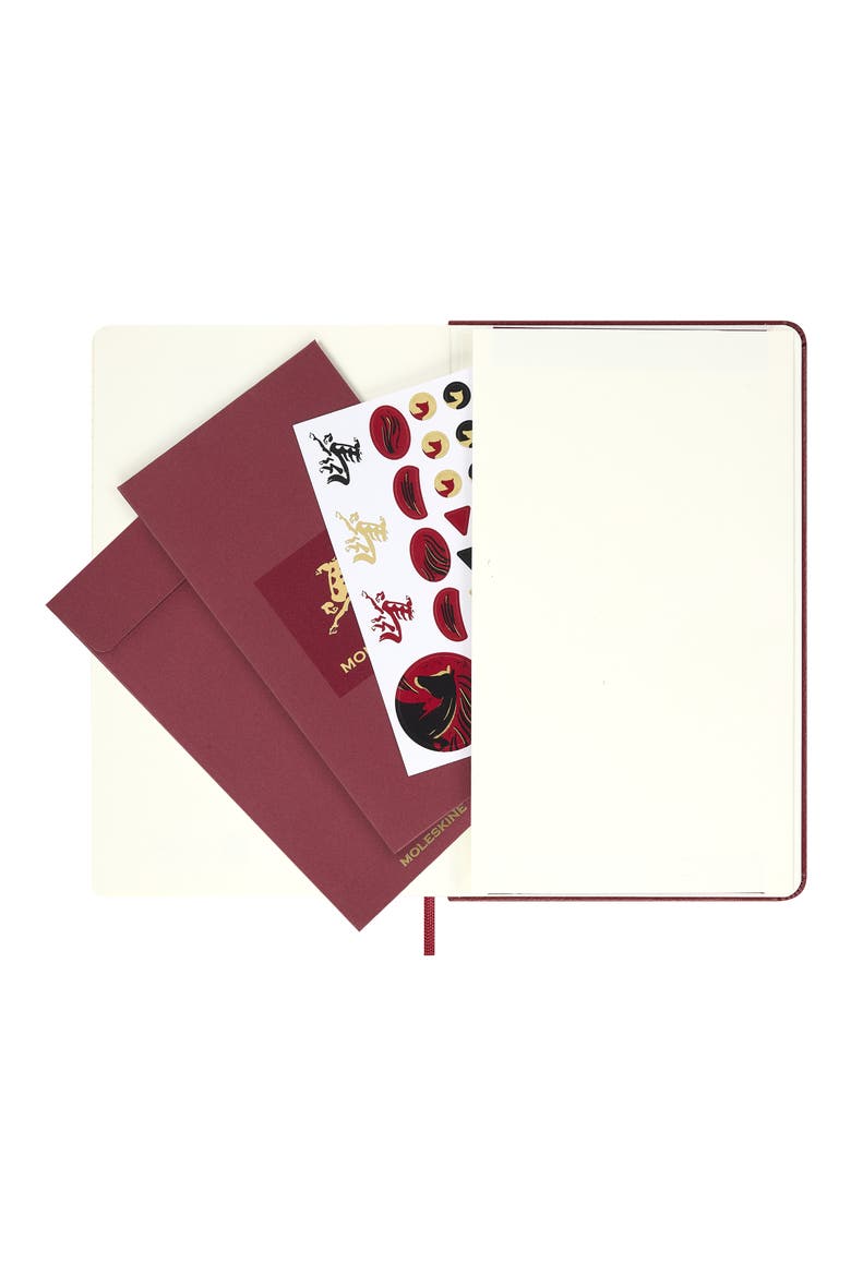 Year of the Fire Horse Notebook, Alternate, color, RED/ GOLD LETTERING