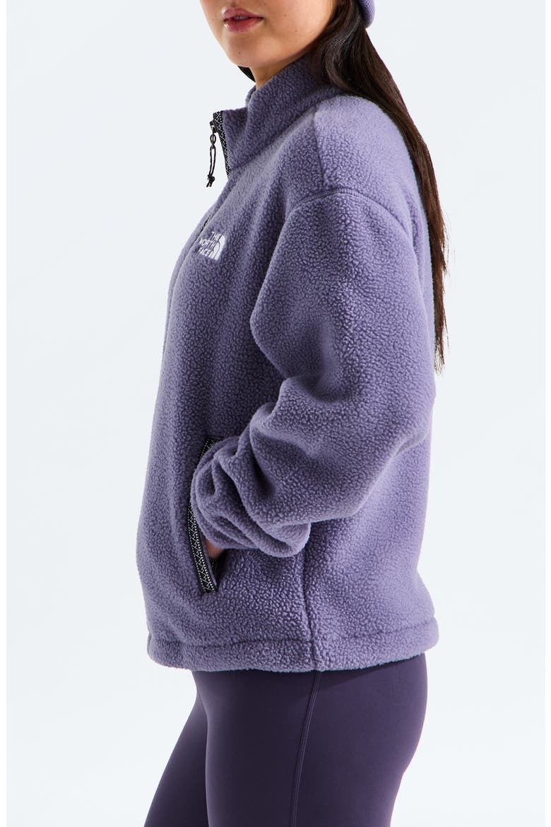 Fleeski High Pile Fleece Full Zip Jacket, Alternate, color, GROUNDED PLUM