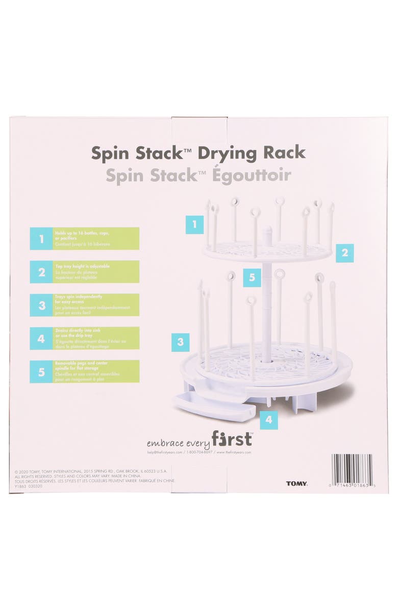 TOMY International The First Years Spinning Drying Rack, Alternate, color, Multicolored