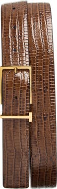 TOM FORD Tejus Embossed Leather Belt