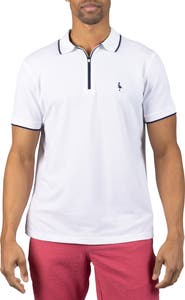 TailorByrd Tipped Piqué Polo