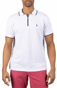 TailorByrd Tipped Piqué Polo