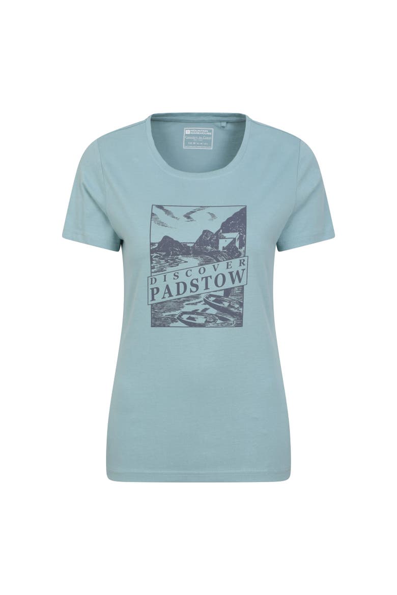 Discover Padstow Printed T-Shirt, Main, color, Blue